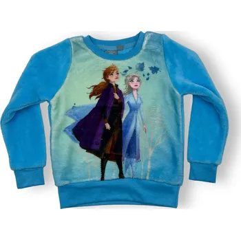 Dívčí mikina Disney Dívčí modrá zateplená fleecová mikina Ledové králoství Barva: Modrá, Velikost: 98