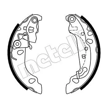 Auto-moto Sada brzdových čelistí METELLI 53-0137