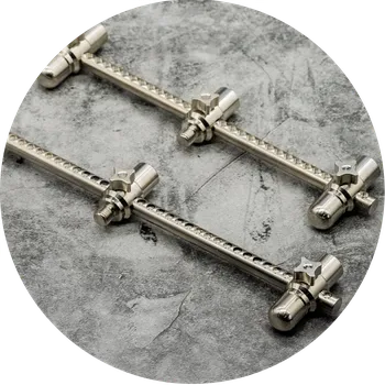 One More Cast Hrazdy Elbowz High-Grade 316 Stainless Steel 3 Rod Slim 9,5" & 7,5" 2 ks