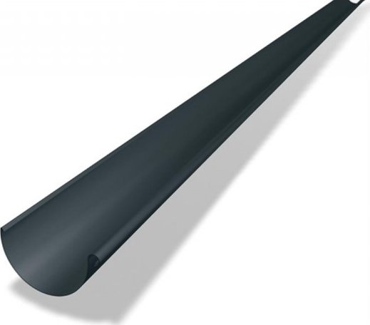 PREFA žlab, okap hliníkový Ø 100 mm, délka 3M, Antracit P10 RAL 7016