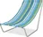 Textilomanie Sand skládací plážové lehátko, modré/zelené/bílé