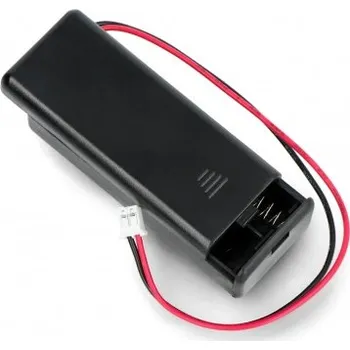 Elektronická stavebnice Box na baterie 2xAAA se zástrčkou JST a tlačítkem pro BBC micro:bit OEM P1030069