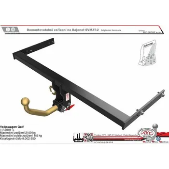 Tažné zařízení Tažné zařízení VOLKSWAGEN Golf 11/2019-> SV 9.002-350, SVC GROUP