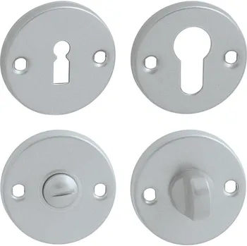 KE - rozeta rozety WC Stříbrná