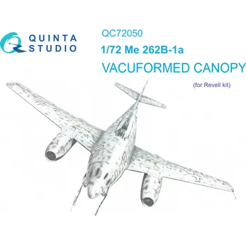 Plastikový model Quinta studio 1/72 Vacu canopy Me-262B-1a (REV)