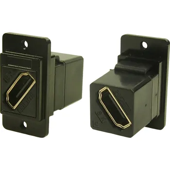 Elektrická zásuvka Cliff CP30788MB3 HDMI adaptér zásuvka, vestavná černá 1 ks