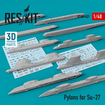 Plastikový model Reskit 1/48 Pylons for Su-27