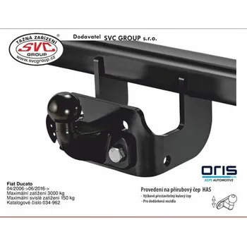 Tažné zařízení Tažné zařízení Opel Movano Valník / Podvozek 01/2022-> BS 034-962 od SVC GROUP