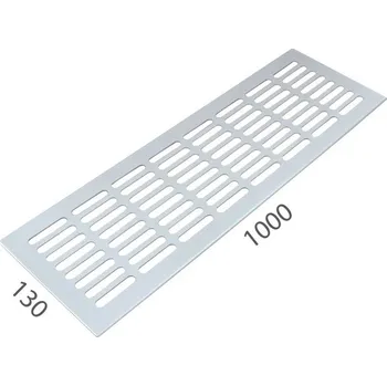 Větrací mřížka SRL - ALFA větrací mřížka šířka 130 x 1000 mm 130 mm, 1000 mm Bílá komaxit