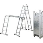 Hliníkové štafle G21 GA-SZ-4x4-4,6M multifunkční + podlážka