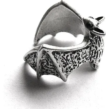 Prsten Stříbrný prsten netopýr - DN118 patina (Stříbrný prsten netopýr)