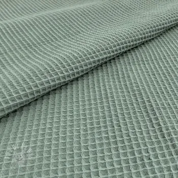 Bavlna s vaflovou vazbou dark green