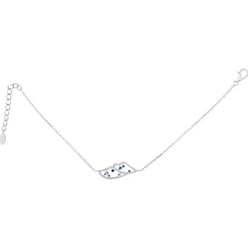 Náramek Stříbrný náramek se zirkony - křídlo - AP534-1589