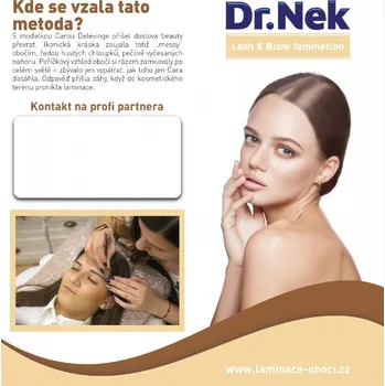 Péče o řasy a obočí Leták Dr.Nek Lash & Brow lamination