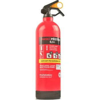 Žertovný předmět DIVJA Úkryt na láhev alkoholu ve tvaru hasícího přístroje slovenská verze