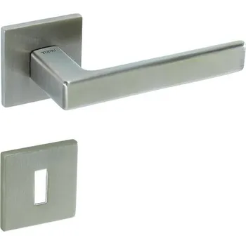 Dveřní kování TI - SONIA - HR 3095Q 5S bez spodní rozety, klika/klika ONS PVD - Nikl broušený PVD (163)