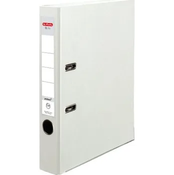 Pořadač PP A4/5cm pákový Herlitz Q.file protect - bílý