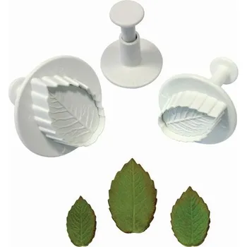 Vykrajovátko Lístek růže - sada 3 velikostí - PME