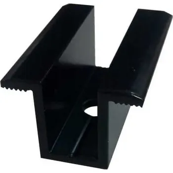 držák na solární panel Středový univerzální držák solárního panelu omega / klema (barva černá)