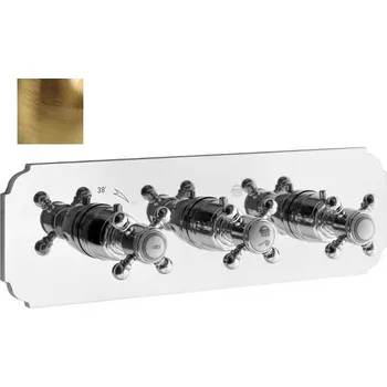 Vodovodní baterie SAPHO SASSARI podom. sprchová termostatická baterie, 3 výstupy, bronz