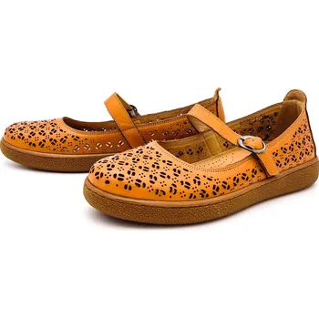 Dámské lodičky URBAN LADIES Dámská kožená balerína 9009-1 T04 hnědá AZA Barva: hnědá, Velikost: 41