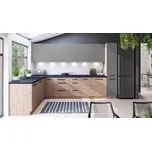 Rohová kuchyňská linka Langen beige/ dub artisan