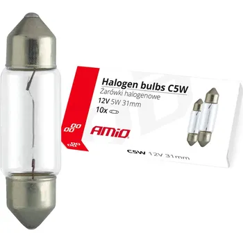 Autožárovka Halogenové žárovky C5W Festoon 31mm 12V 10ks - 02553