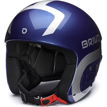 Cyklistické kalhoty Helma Briko Vulcano Fis 6.8 Multi Impact - Shiny Metallic Blue-Silver