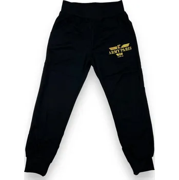 Play Back Chapecké černé tepláky s manžetou 01 Barva: Černá, Velikost: 146