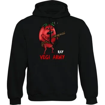Pánská mikina Mikina s kapucí Ray - Vegi army - černá