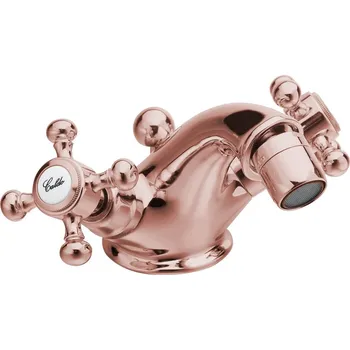 SAPHO ANTEA stojánková bidetová baterie s výpustí, růžové zlato