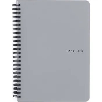 Blok Blok kroužkový Pastelini - A5 / linka / šedá