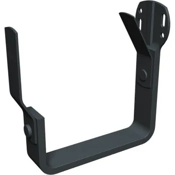 okap PREFA hliníkový hák žlabu římsový/čelní, šířka 86 mm, Antracit P10 RAL 7016