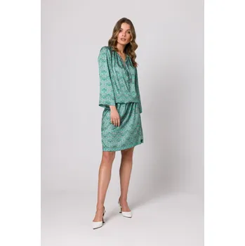 Dámské šaty Stylove Dámské mini šaty Seka S338 světle zelená XXL