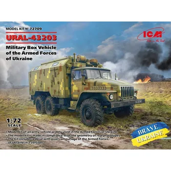 Plastikový model 1/72 URAL-43203 Military Box Armed Forces Ukraine