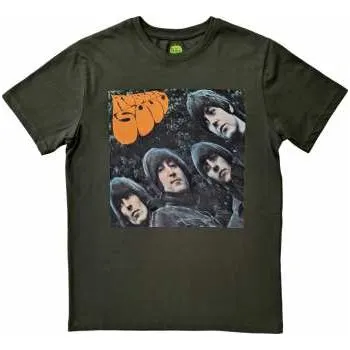 Pánské oblečení Merch The Beatles: The Beatles Unisex T-shirt: Rubber Soul Album Cover (x-large) XL