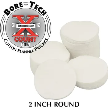 Čištění zbraně BoreTech Bavlněné kulaté vytěráky X-Count .308-.338 (1000ks)