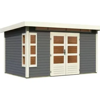 Zahrada dřevěný domek KARIBU KASTORF 7 (31535) terragrau