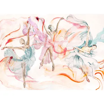 Tapeta Vliesová grafická fototapeta na zeď, Baletky, ML2201, Mural Young Edition, Grandeco