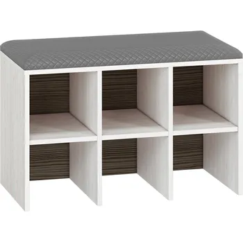 Nábytek PEGAS s.r.o. Botník BLANCO 22, Borovice sněhová/šedá