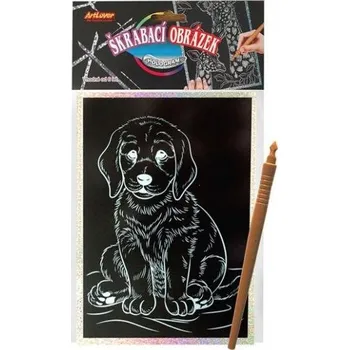 Dětské zboží ARTLOVER Holografický škrabací obrázek - Pes