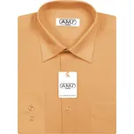 Pánská košile AMJ jednobarevná JDP010, meruňková, dlouhý rukáv, prodloužená délka, vel. 41