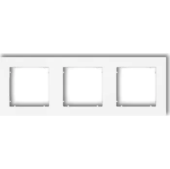 Elektrická zásuvka KARLIK Rámeček trojitý pro zásuvky a vypínače Barva: Matná bílá