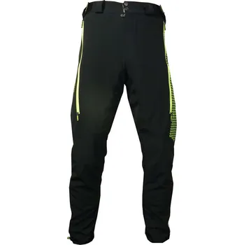 Cyklistika HAVEN Cyklistické kalhoty dlouhé bez laclu - RAINBRAIN - černá/zelená S