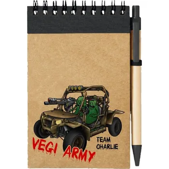 Sešit Poznámkový blok Charlie team - Vegi army