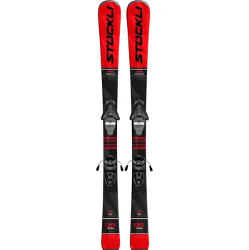 Cyklistické oblečení Dětské lyže Stockli GS TEAM JR + Salomon L6 J75