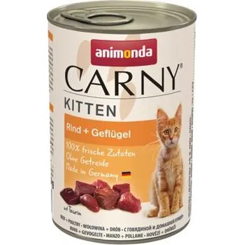 Krmivo pro kočku 6ks ANIMONDA konzerva CARNY Kitten - hovězí + drůbež 400g