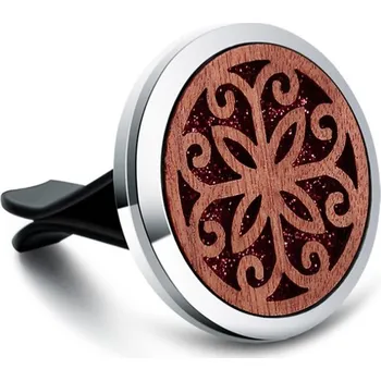 Aroma difuzér Vůně do auta Aroma difuzér dřevo Mandala1 (Vaše jedinečná, originální přírodní vůně = Aroma difuzér do auta dřevěný, Váš osobní parfém do auta.)