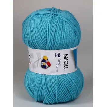 Příze Pletací příze Vlnap BATOLE 56042 tyrkysová, klasická, 100g/416m