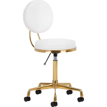 LuxuryForm DESIGN Kosmetický taburet H5 - bílo-zlatý